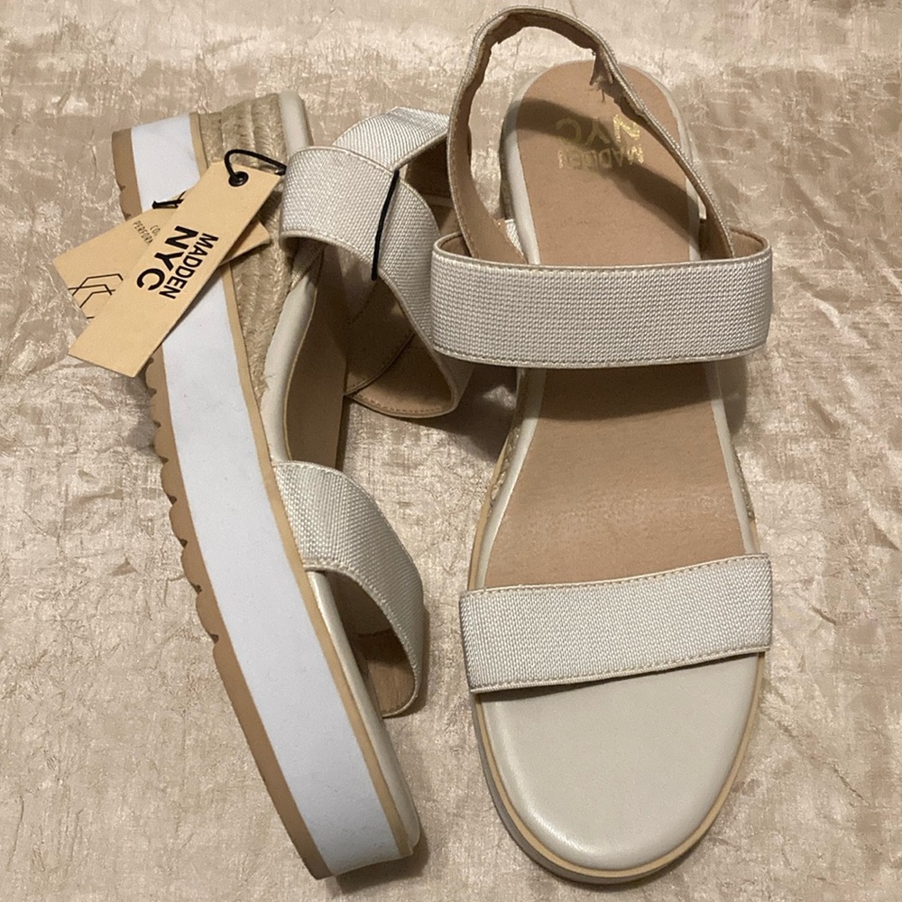 Madden NYC Talla Wedge Strappy Sandals Size 11